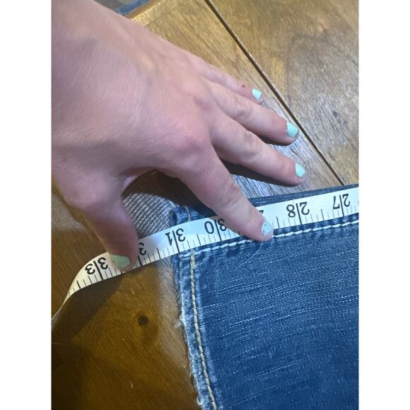 Women's Silver Pioneer Boot Cut 90's Jeans Size 26 NWT Thick Stitch Flap Pocket - Picture 6 of 14